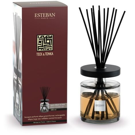 Esteban - Bouquet parfumé Ellipse Teck & Tonka 500 ml (1/4)