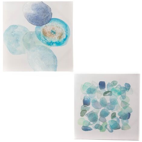 Amadeus - Toiles Nuances bleues 80x80 cm (lot de 2) (1/4)