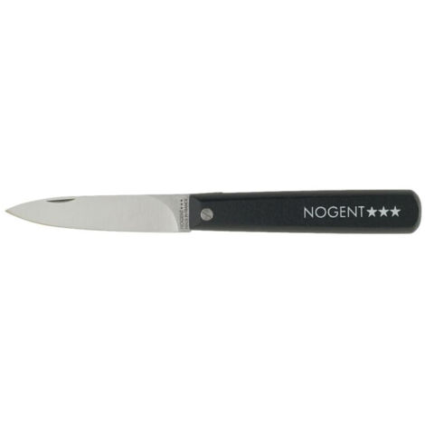 Nogent - Couteau pliant Le Pocket lame lisse 8 cm noir (1/2)