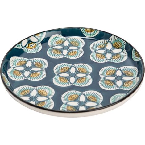 Amadeus - Assiette dessert Imany bleu 21 cm - 5 dont 1 offerte (lot de 6)