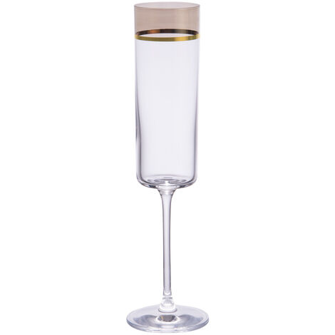 Rona - Flûte à champagne Exter or 17 cl (lot de 6)