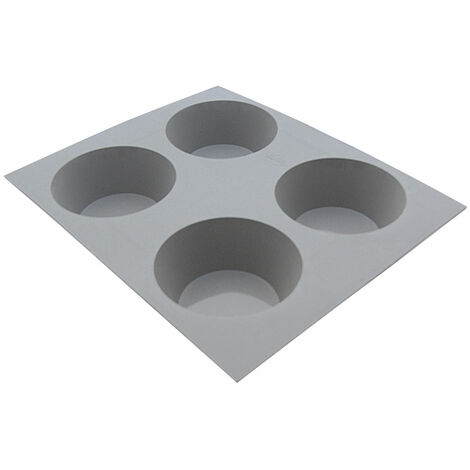 De Buyer - Moule pour 4 mini muffins en silicone elastomoules (1/2)