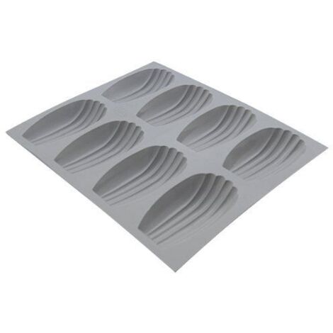 De Buyer - Moule pour 8 mini madeleine en silicone elastomoules (1/3)