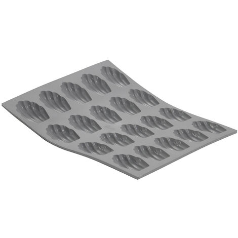 De Buyer - Moule pour 20 mini madeleine en silicone elastomoules (1/2)