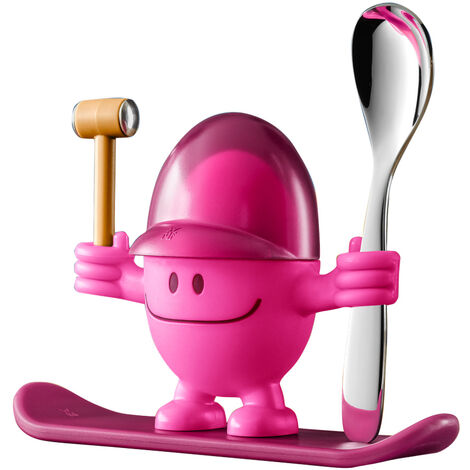 Wmf - Coquetier Mc Egg avec cuillère rose (1/3)