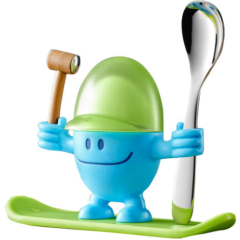 Wmf - Coquetier Mc Egg avec cuillère bleu (1/3)