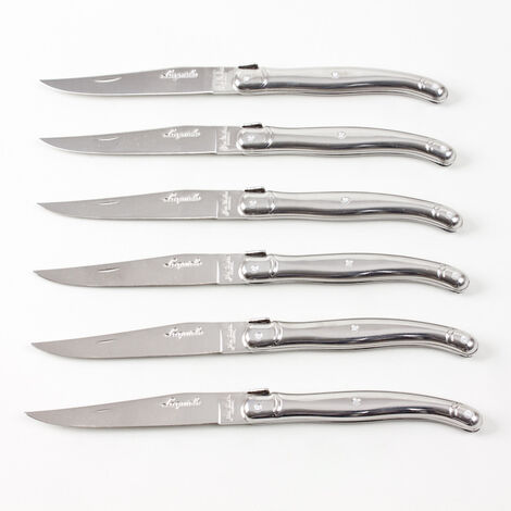 Jean Dubost - Coffret 6 couteaux laguiole inox fermant (1/3)