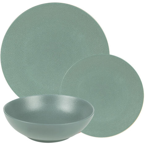 Table Passion - Service d'assiettes Vésuvio bleu 18 pièces