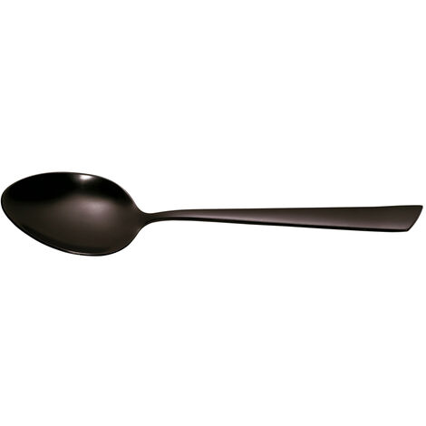 Jean Dubost - Cuillère de table monobloc Delta black inox (lot de 6)