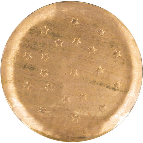 Table Passion - Plateau en métal Féerie or 25 cm (1/2)