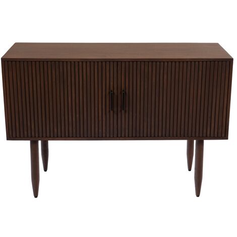 Buffet 2 portes 120x45x80 cm en manguier marron (1/3)