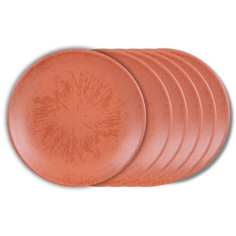 Table Passion - Assiette à dessert Onyx 21 cm Terracotta (lot de 6) (1/5)
