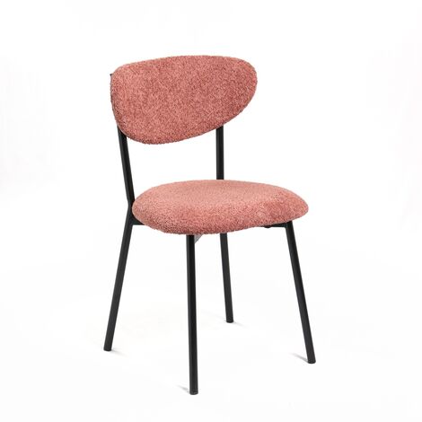 Table Passion - Chaise bouclette rose (1/2)