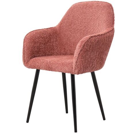 Table Passion - Fauteuil Bouclette rose (1/2)