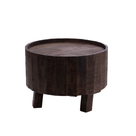 Amadeus - Table basse ronde en manguier Ø60 cm Écureuil (1/4)