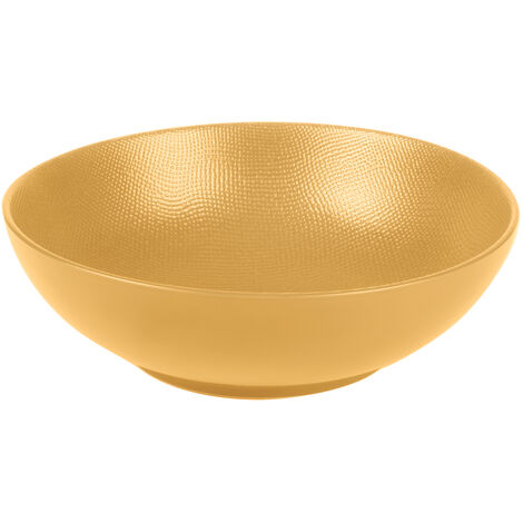 Table Passion - Assiette creuse Vésuvio safran 19 cm (lot de 6)