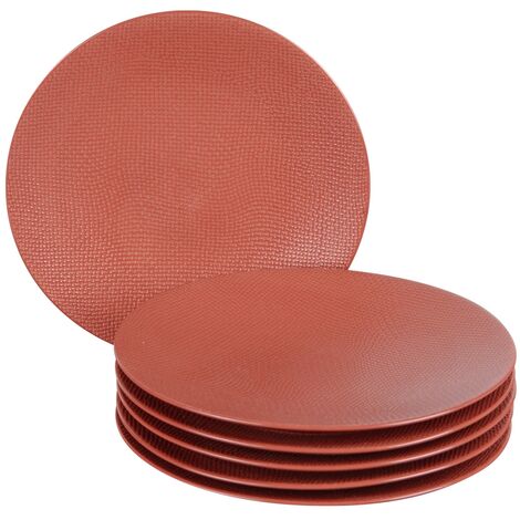 Table Passion - Assiette à dessert Vésuvio terra 21 cm (lot de 6) (1/3)