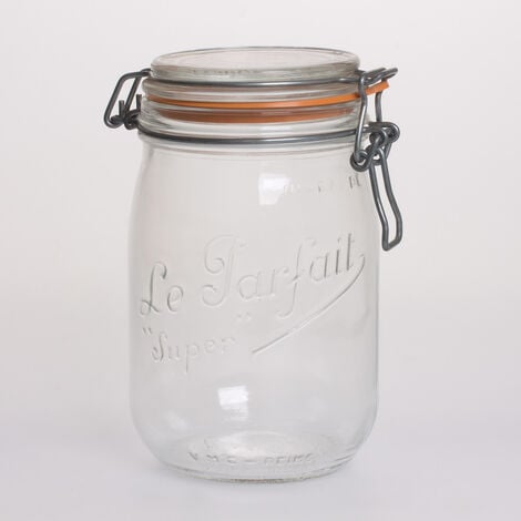 Lot de 6 bocaux en verre 1l - Le Parfait - 900507