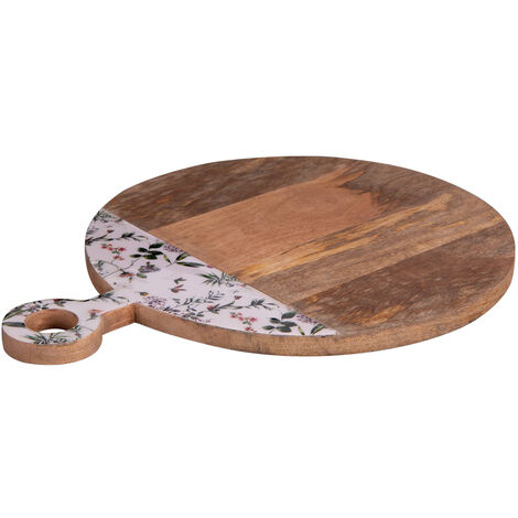 Planche à Découper Champêtre En Bois Décorée - Dimensions 39x30 Cm - Marque Table Passion - Neuf