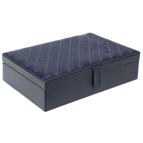 Amadeus - Coffret de rangement 6 montres bleu (1/3)