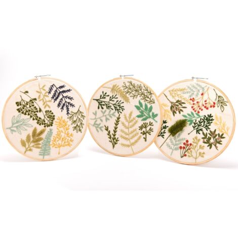 Amadeus - Décoration murale Nature verte 30 cm (lot de 3)