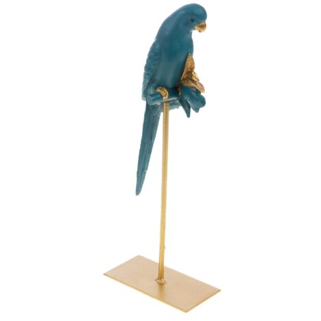 Théière En Céramique Décorée 'Le Perroquet Bleu' - Motif Fleurs Et Oiseaux, Marque Sky Blue