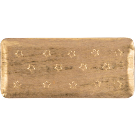 Table Passion - Plateau en métal Féerie or 26x12 cm (1/2)