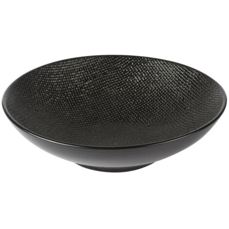 Table Passion - Assiette creuse Vésuvio noir 19 cm (lot de 6) (1/2)