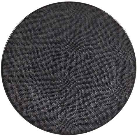 Table Passion - Assiette plate Vésuvio noir 27 cm (lot de 6) (1/3)