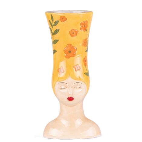 Table Passion - Vase femme marge jaune 39 cm