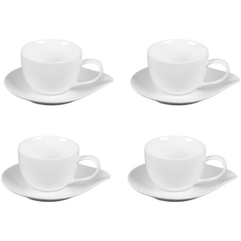 Table Passion - Coffret de 4 tasses à thé avec sous tasses 20 cl Pétale (1/2)