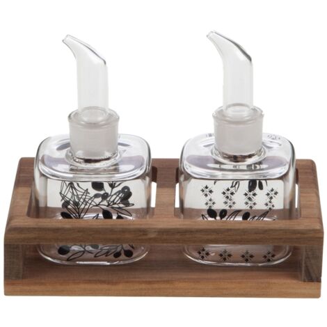 Amadeus - Support avec 2 pots huile et vinaigre (1/2)