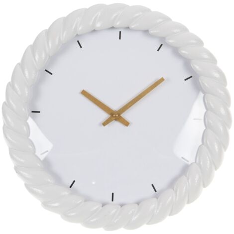 Amadeus - Horloge torsade blanche 31 cm (1/2)