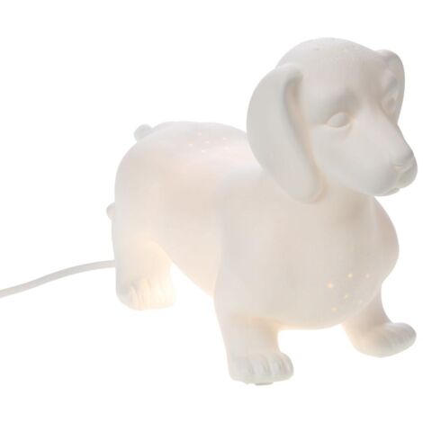 Lampe Teckel en porcelaine 12x26x19cm (1/2)
