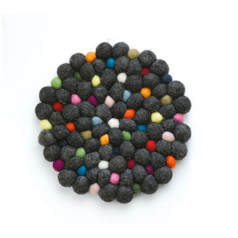 Cilio - Dessous de plat Lana Nero rond (1/3)