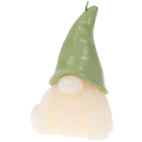 Amadeus - Bougie Gnome Henry vert (lot de 4) (1/2)