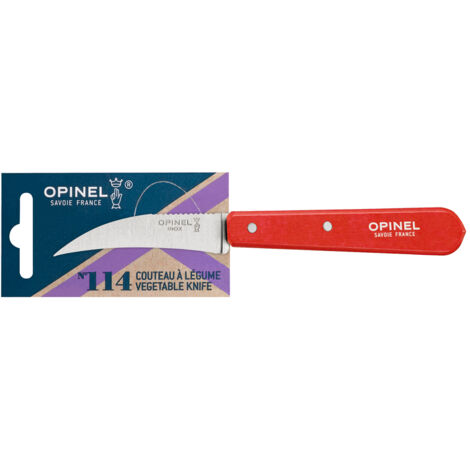 Opinel - Couteau à légumes N°114 Rouge Paysage
