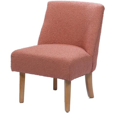 Amadeus - Fauteuil Dag bouclette rose (lot de 2) (1/3)