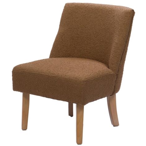 Amadeus - Fauteuil Dag bouclette marron (lot de 2) (1/3)