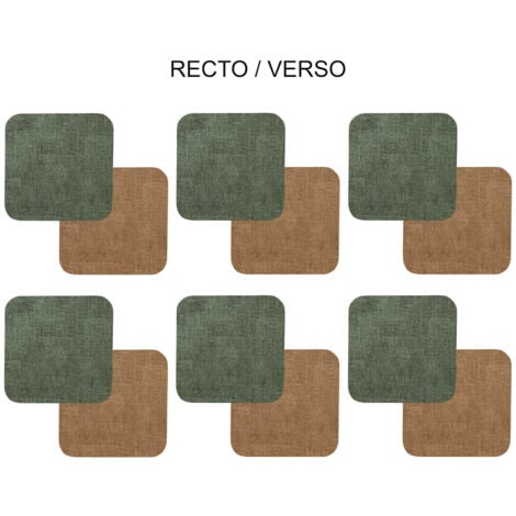 Sous-verre Carré En Bois | Dos Liège | 9 X 9 Cm [Prix|Moins Cher] Achat