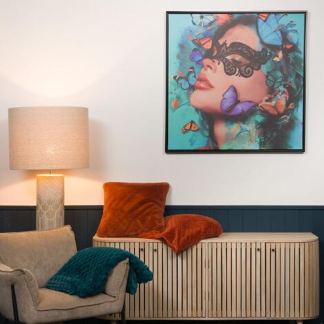 Amadeus - Toile masque Papillon 100x100 cm - 3