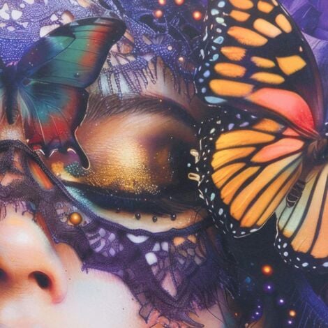 Amadeus - Toile dentelle Papillon 100x100 cm - 2