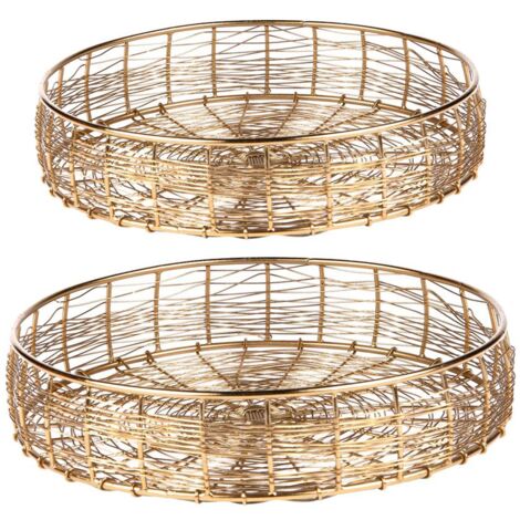 Table Passion - Set de 2 corbeilles filaire 25/20 cm (1/2)