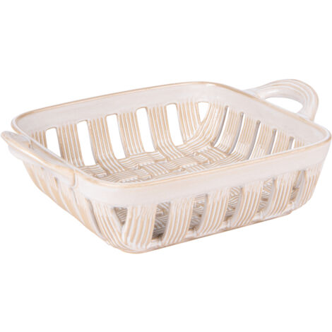 Table Passion - Corbeille Tressée beige 29x23 cm (1/4)