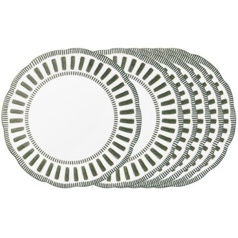 Table Passion - Assiette creuse Napoli verte 22 cm (lot de 6) (1/4)