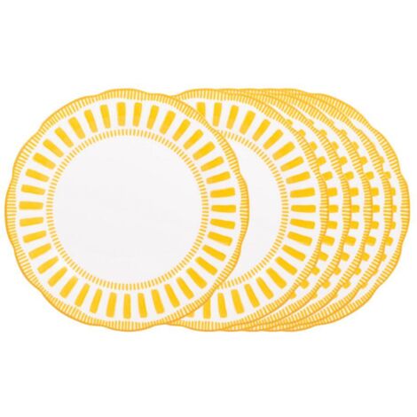 Table Passion - Assiette plate Napoli jaune 27 cm (lot de 6) (1/5)