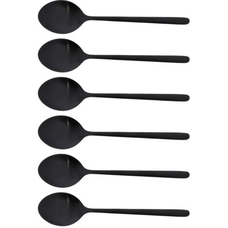 Jean Dubost - Cuillère de table Anuradha noir (lot de 6) (1/2)