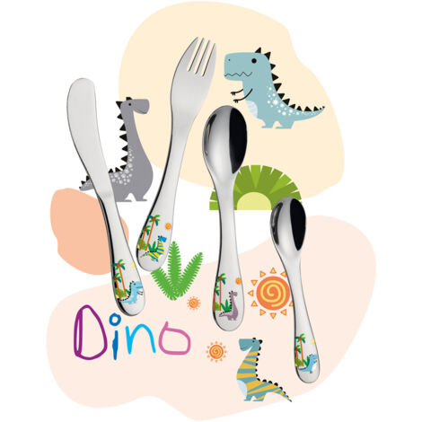 Cilio - Couverts enfants Dino 4 pièces