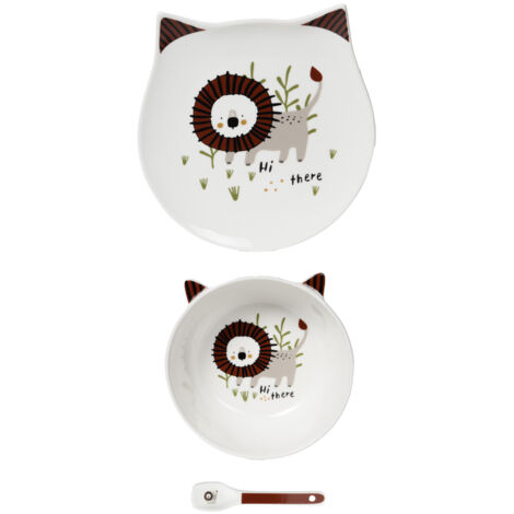 Table Passion - Service enfant 3 pièces Lion (1/3)