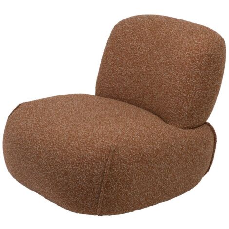Amadeus - Fauteuil en tissu terracotta Cyrus (1/5)